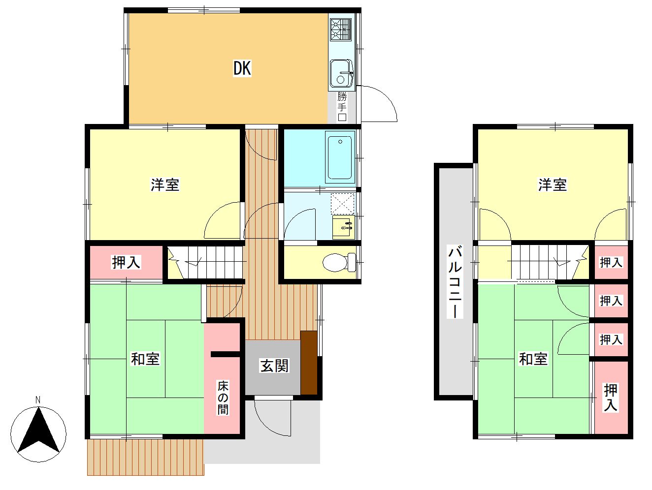 下田貸家 間取り