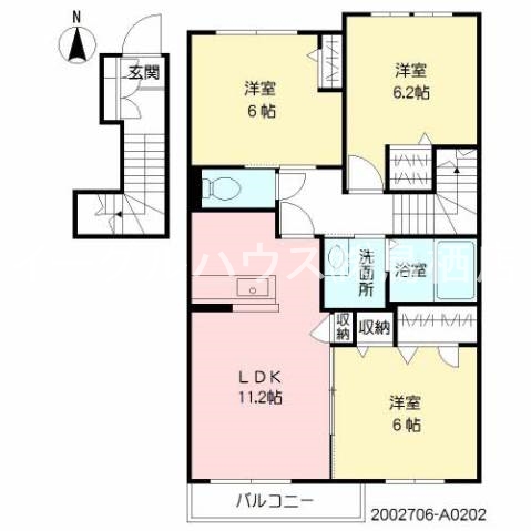 プロヌーブ萱方 間取り