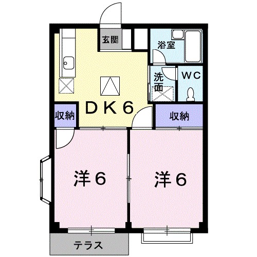 レピュートおんつかⅡ 間取り