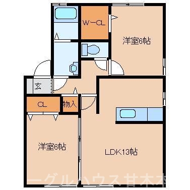エクレールＤ棟 間取り