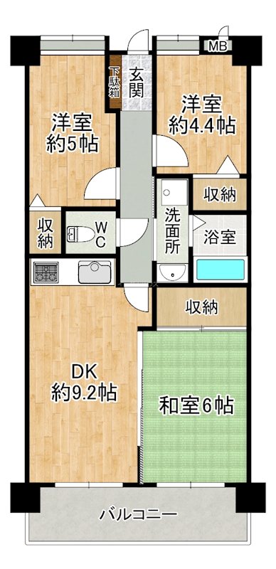 エバーライフリオ筑紫野 間取り