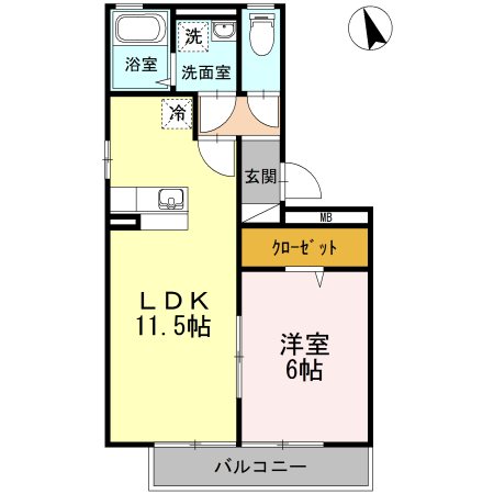 リーベ　B棟 間取り