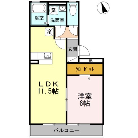 リーベ　B棟 間取り