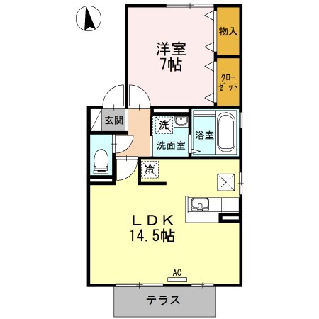 リビングタウン江戸屋敷　E棟 間取り