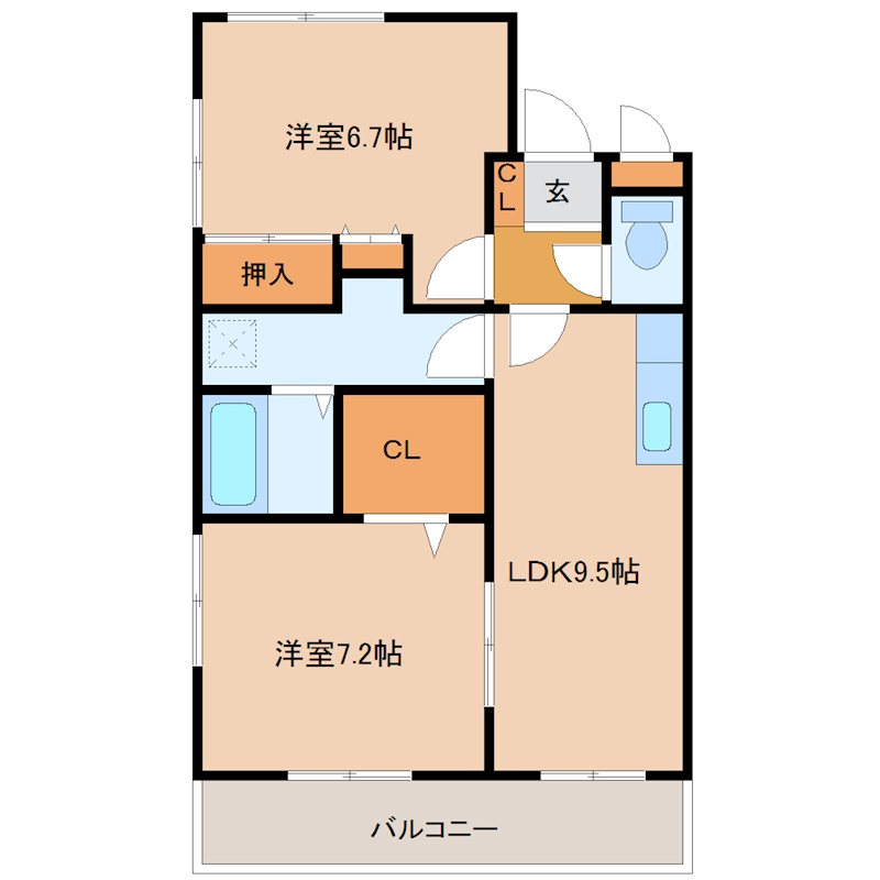 ヴィラージュ橘 間取り