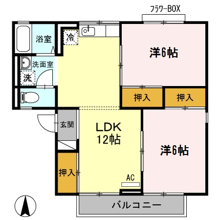 セジュールヴィオレ　A棟 間取り