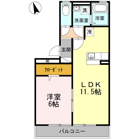 リーベ　A棟 間取り