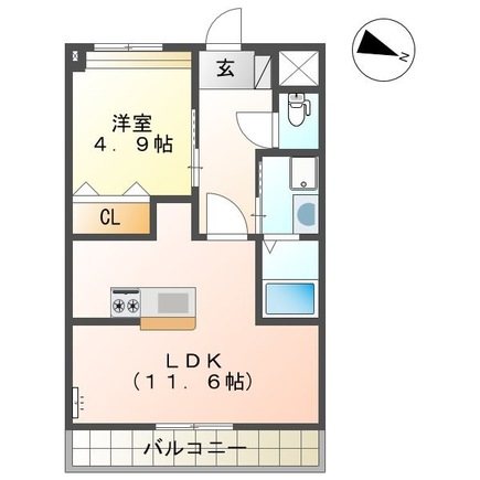 グランディール　ホーク花畑 間取り