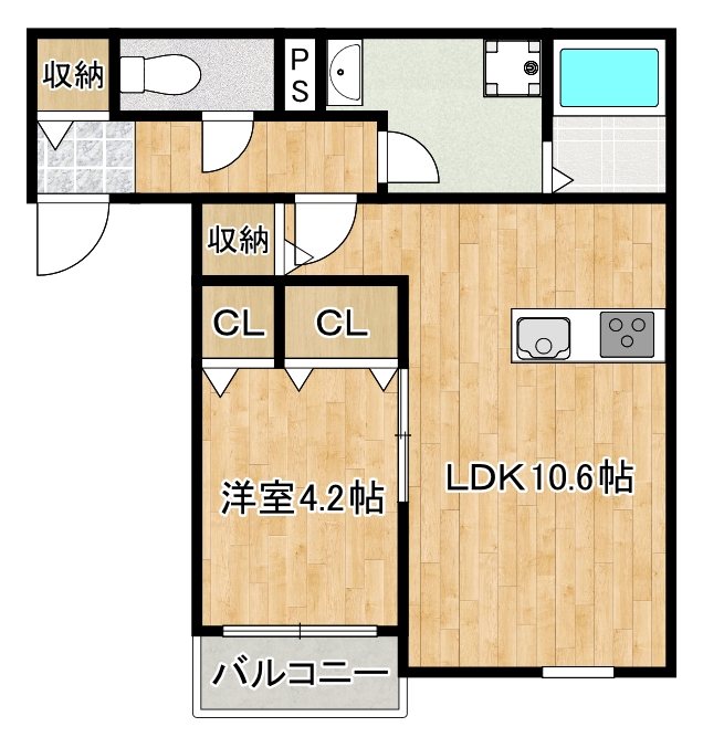 セレーノ鳥栖Ⅰ 間取り