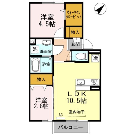 Ｄ－ｒｏｏｍ　ＣＯＣＯ 間取り