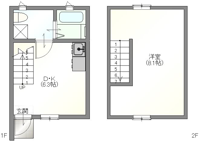 ikka豆津　B棟 間取り
