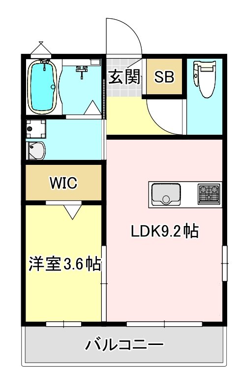 ヴェンティTOSU　弐 間取り
