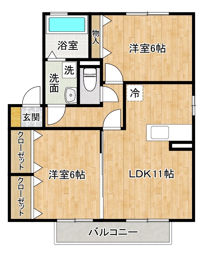 シーゲルＳｕｇｕ　A棟 間取り