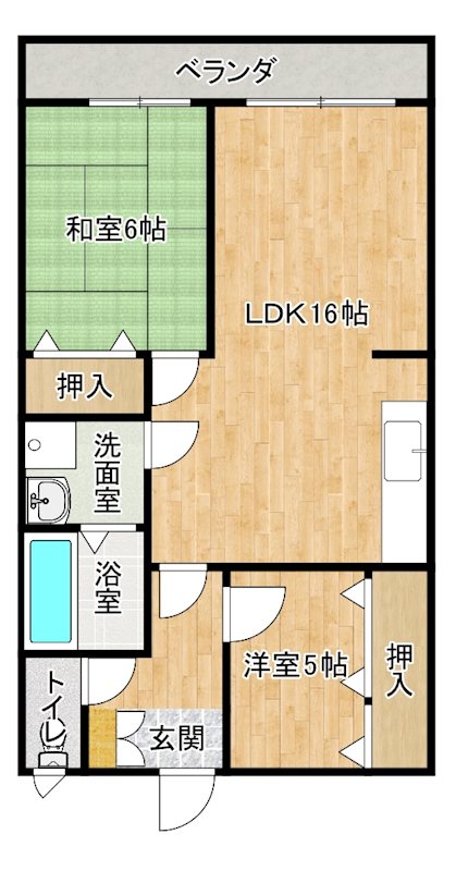 パレけやき弐番館 間取り