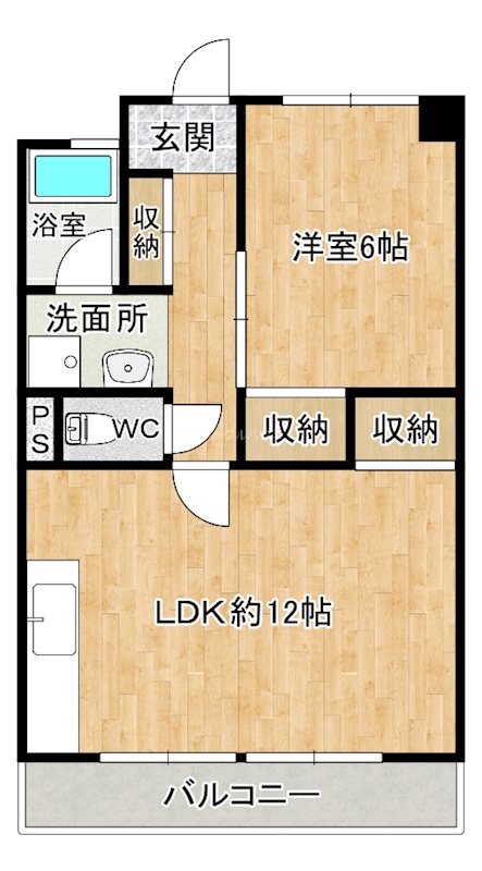 第1サンハイツ五条 間取り