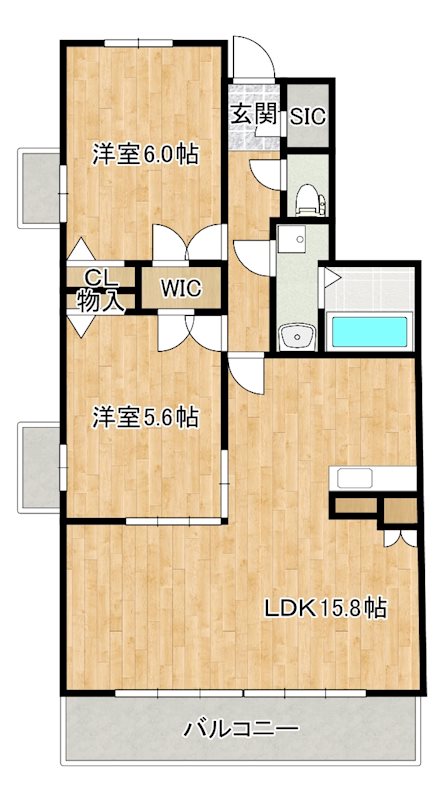 アミューザン鳥栖宿町 間取り