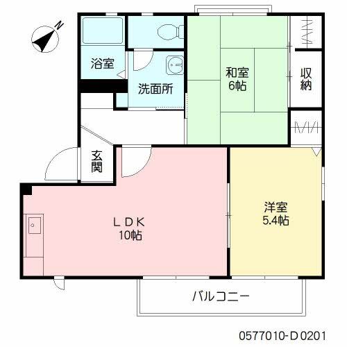 グラシアフィス　春日原　Ｄ棟 間取り