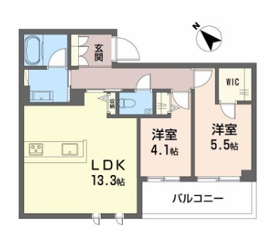 シャーメゾン　トレゾール 間取り