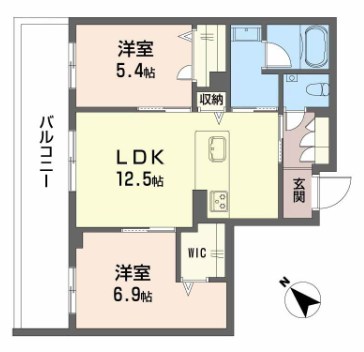 シャーメゾン　トレゾール 間取り