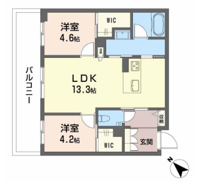 シャーメゾン　トレゾール 間取り