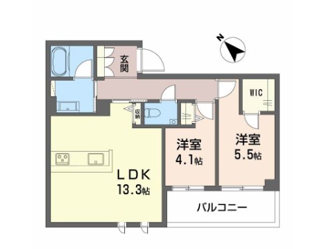 シャーメゾン　トレゾール 間取り