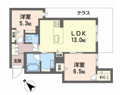 シャーメゾン　トレゾール 間取り