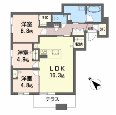 シャーメゾン　トレゾール 間取り