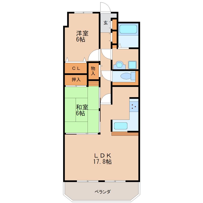 アソシア鳥栖ヴィンテージスクエア 間取り