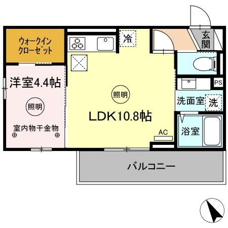 D-roomM.K. 間取り
