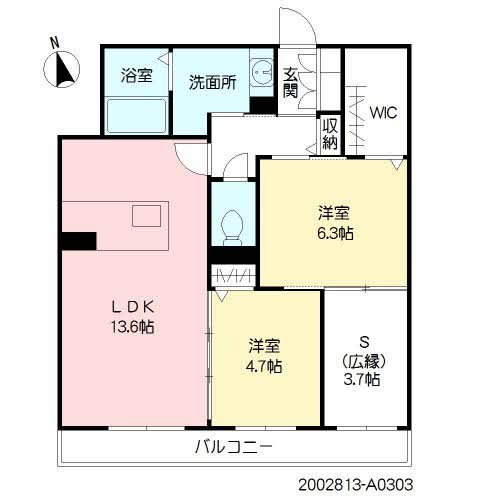 ベレオ合川 間取り
