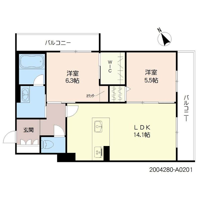 ラ・ルーチェ　東櫛原 間取り