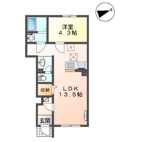 東合川アパート新築 間取り
