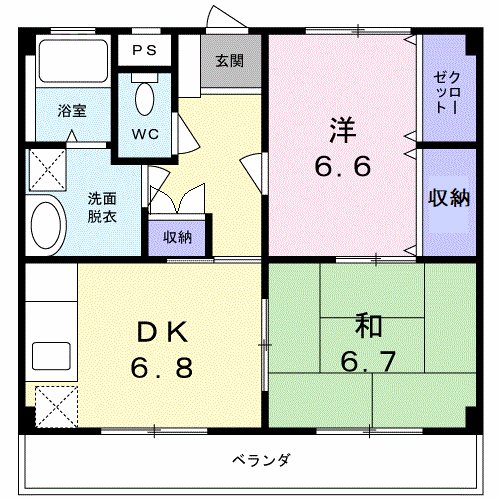 エステートＳＵＧＩ　Ⅱ 間取り