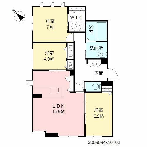 gran fortina春日　Ａ棟 間取り
