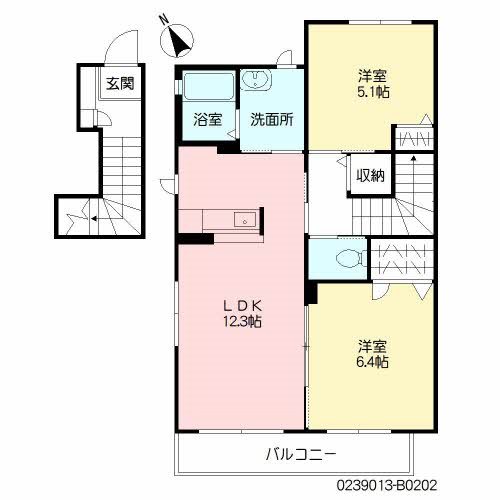 グランディール弐番館 間取り