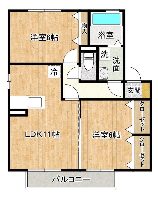 シーゲルＳｕｇｕ　A棟 間取り