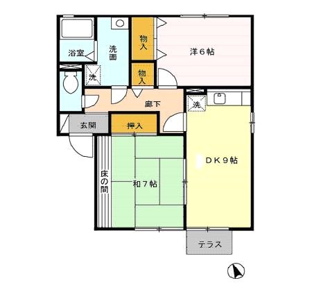 メゾンパークス　Ｄ棟 間取り