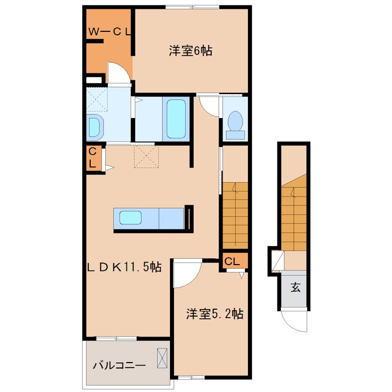 クラールハウス　  間取り