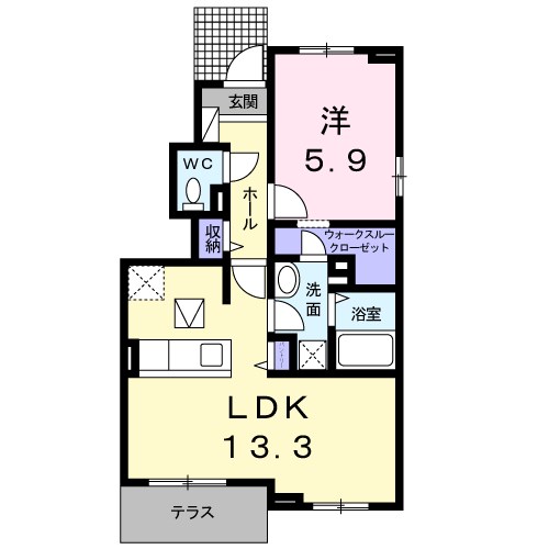 ブランデュール仰木の里Ⅱ 間取り図