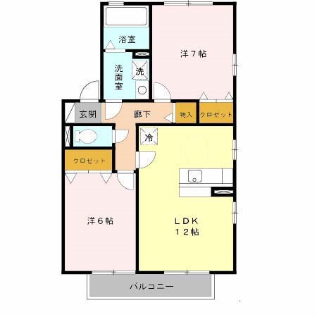 リビングタウン湖都が丘　Ｂ棟 間取り図