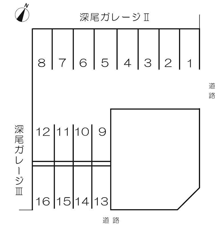 深尾ガレージⅢ 間取り図