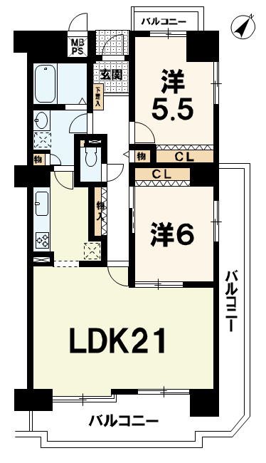 ライオンズステーションプラザ近江八幡弐番館    間取り図