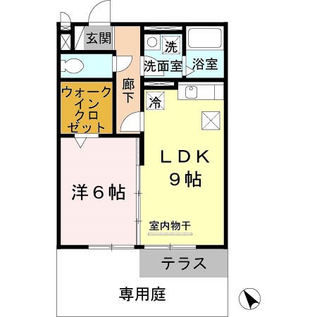 セジュール南堅田 間取り図