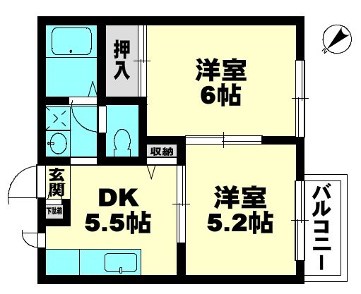 キャロットハウス 間取り図