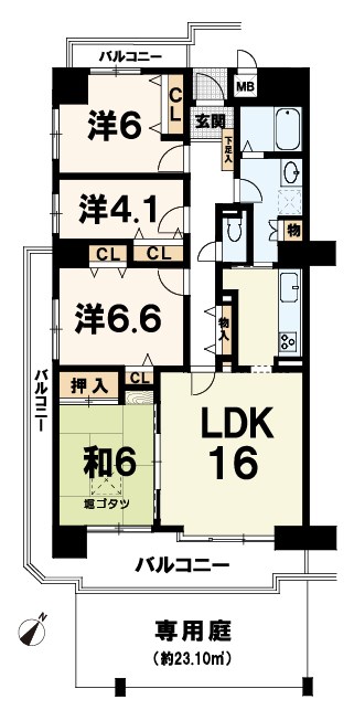 ライオンズステーションプラザ近江八幡弐番館    間取り図