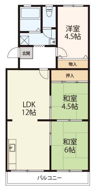 レジデンスＹＫ 間取り図