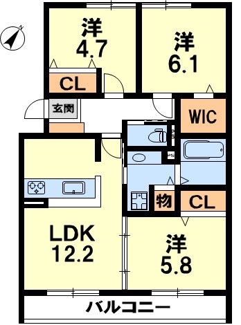 シルトクレーテ　Ａ棟 間取り図