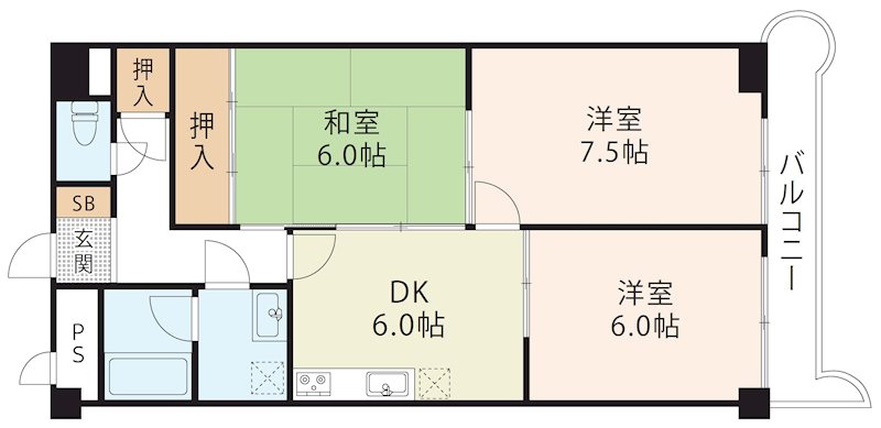 ヴィラ51 間取り図