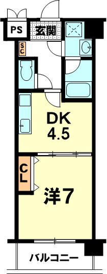 エンゼルプラザ彦根ベルロード  間取り図