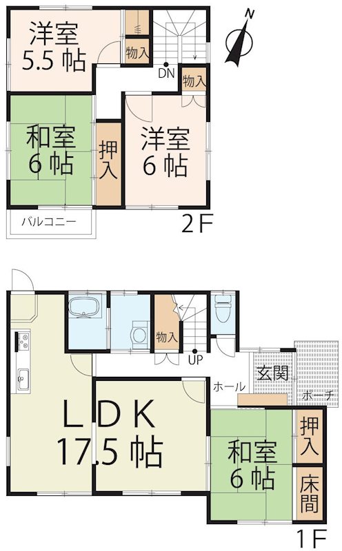 草津市新浜町　貸家 間取り